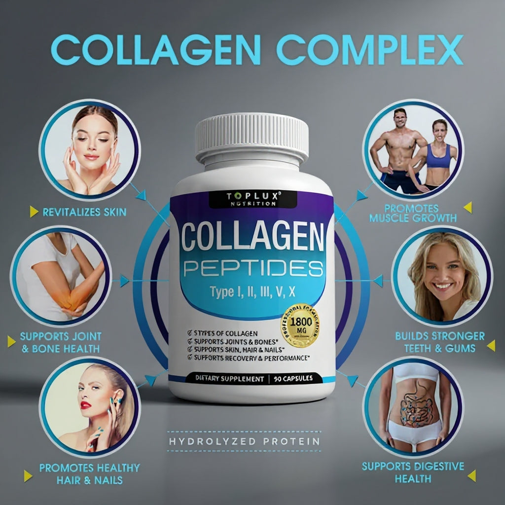 🦴 Colageno Peptides - 60 Capsulas
