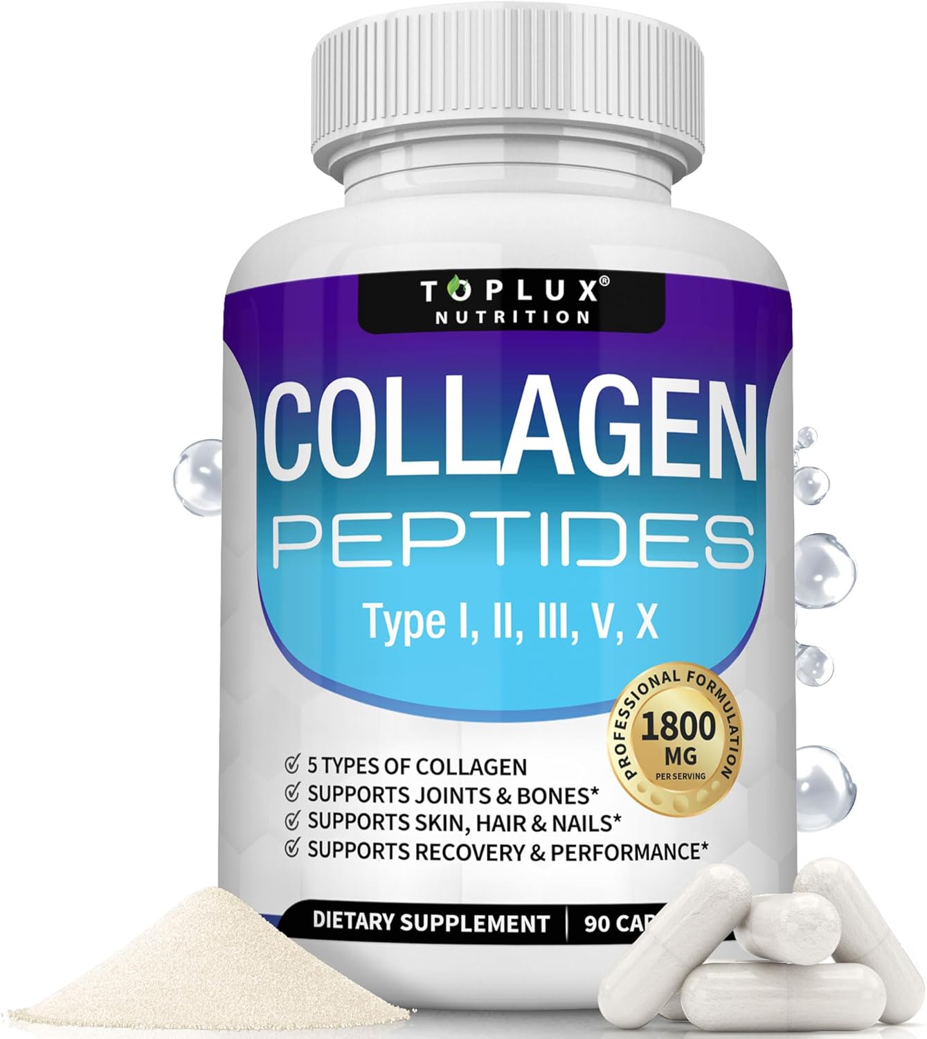 🦴 Colageno Peptides - 60 Capsulas