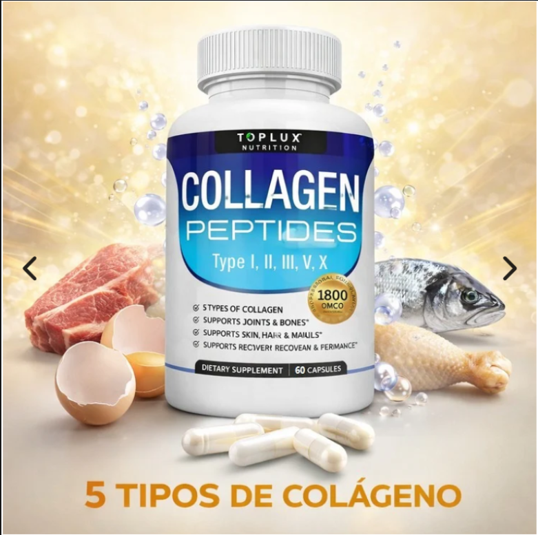 🦴 Colageno Peptides - 60 Capsulas