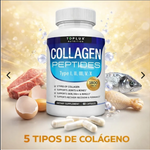 🦴 Colageno Peptides - 60 Capsulas | Piel Radiante, Cabello Fuerte y Articulaciones Saludables