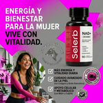 🛡️SELERB NAD+ para mujeres | Suplemento Premium para Mujeres – 60 Cápsulas