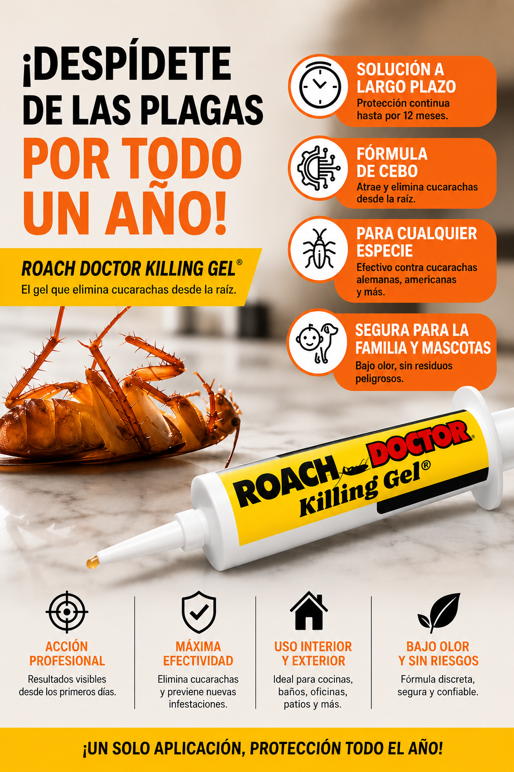 Roach Doctor® - Las cucarachas desaparecen, tu tranquilidad permanece | Envió Gratis 🎁