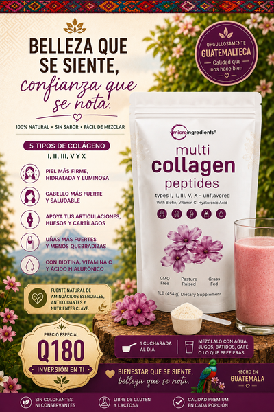 💙 Multicollagen Peptides™ types I, II, III, V, X - Fortalece Piel, Cabello y Articulaciones con Multicollagen | Envió Gratis 🚚
