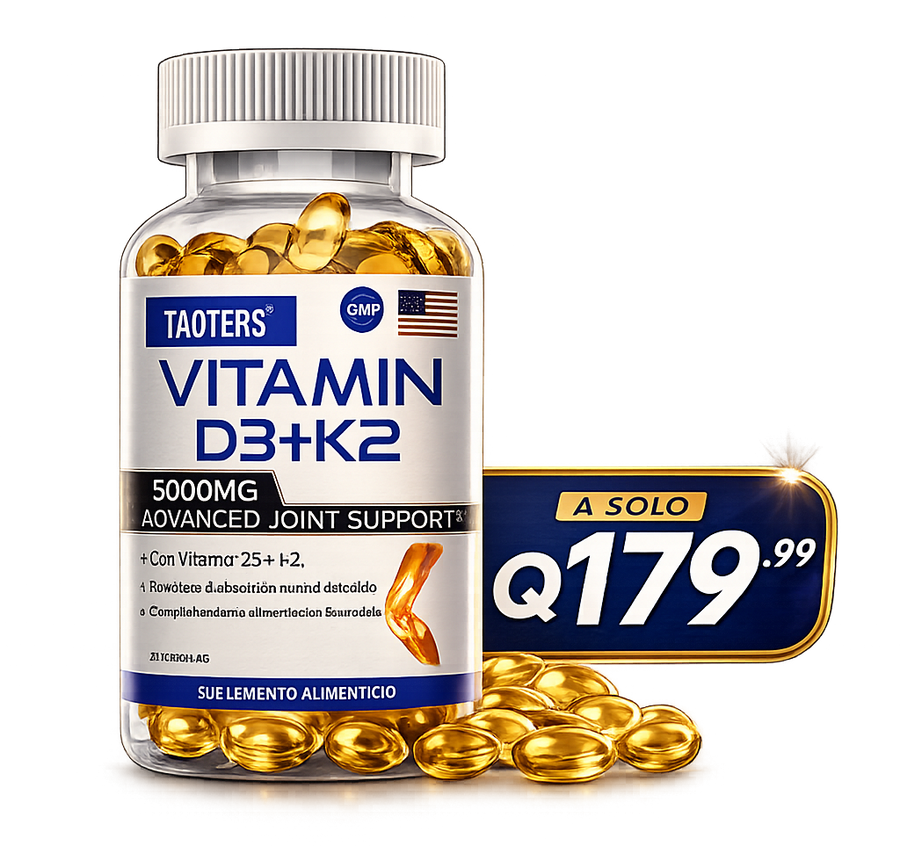 💙 Cuida tus huesos todos los días con Vitamina D3 + K2