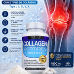 🦴 Colageno Peptides - 60 Capsulas | Piel Radiante, Cabello Fuerte y Articulaciones Saludables