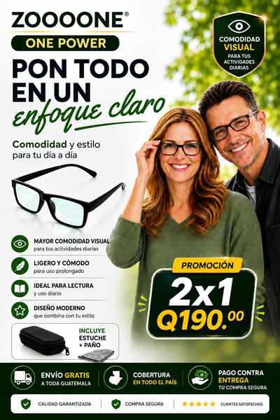 👓 LENTES ONE POWER™ | Lentes Inteligentes Multifocales - 2X1 a Q190 🎁